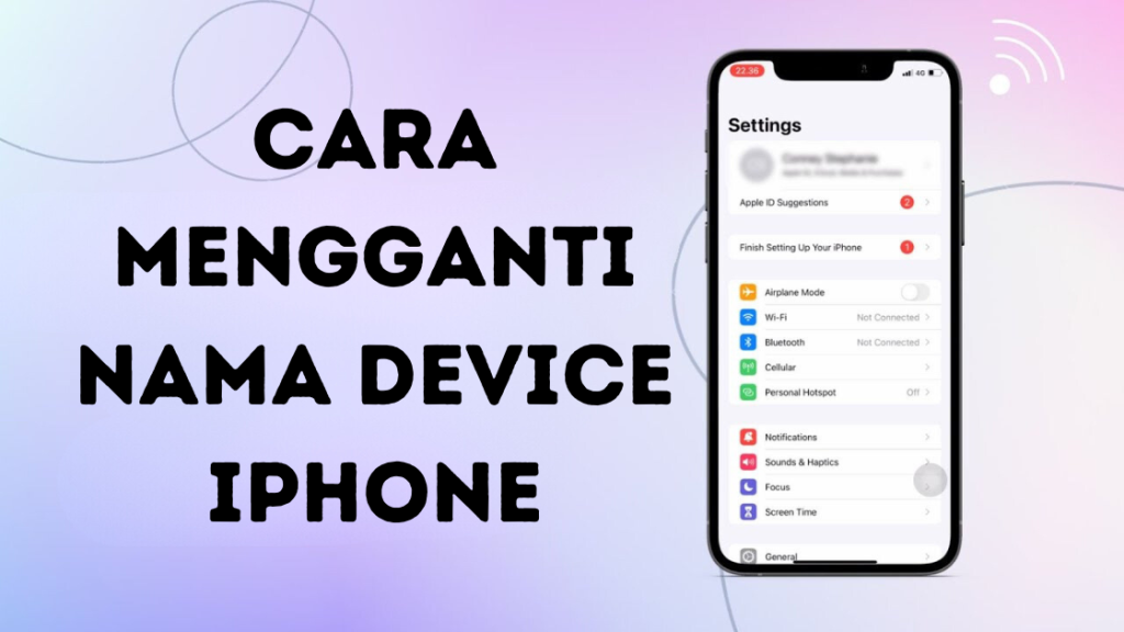 Cara Mengganti Nama Device iPhone