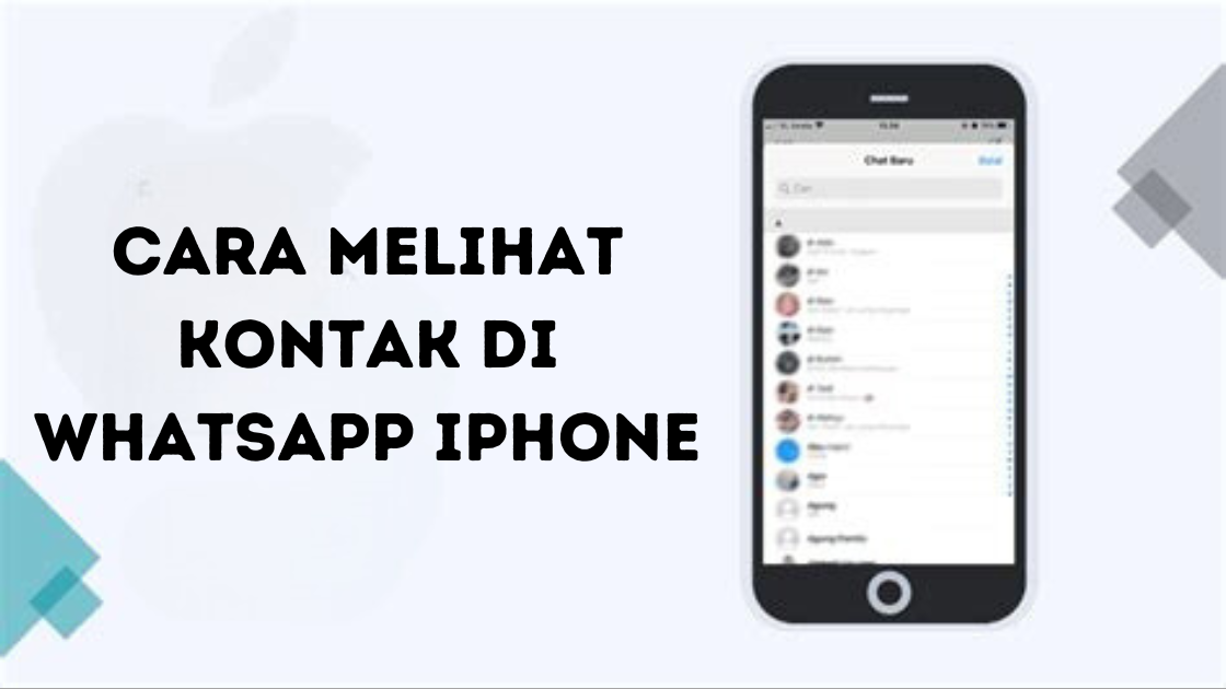 Cara Melihat Kontak di WhatsApp iPhone