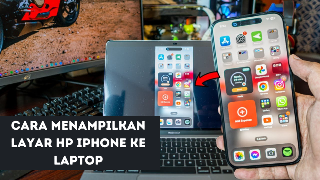 Menampilkan Layar HP iPhone ke Laptop