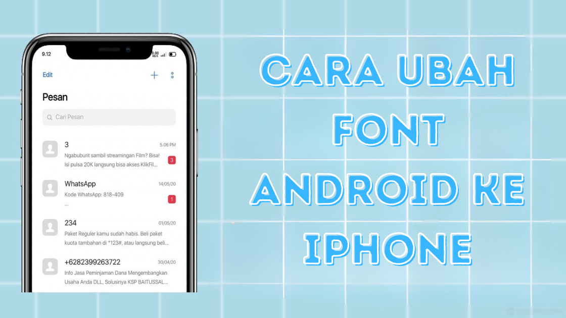 Cara Ubah Font Android ke iPhone