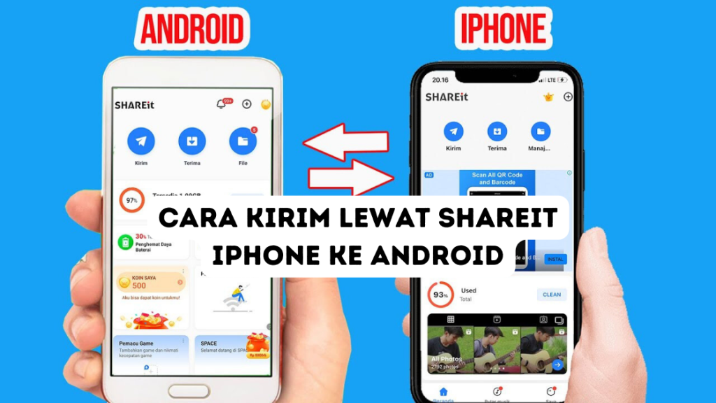 Lewat Shareit iPhone ke Android