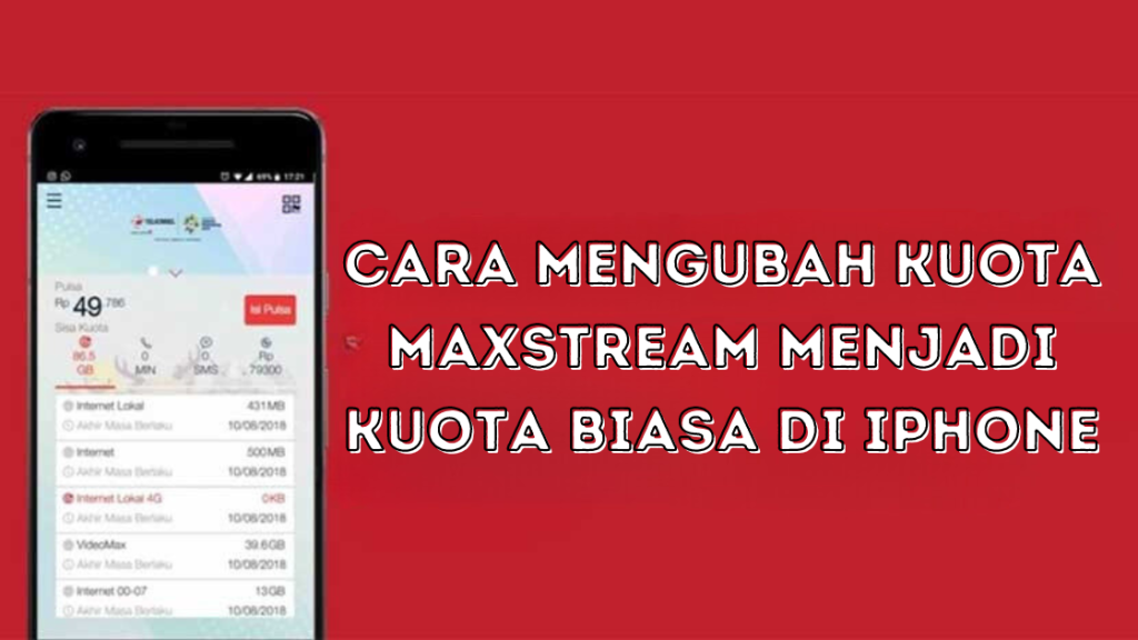 Cara Mengubah Kuota Maxstream Menjadi Kuota