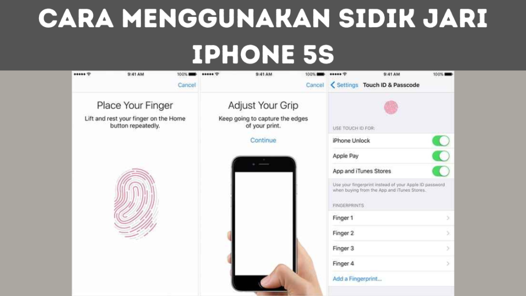 Cara Menggunakan Sidik Jari iPhone 5s