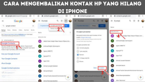 Cara Mengembalikan Kontak HP yang Hilang