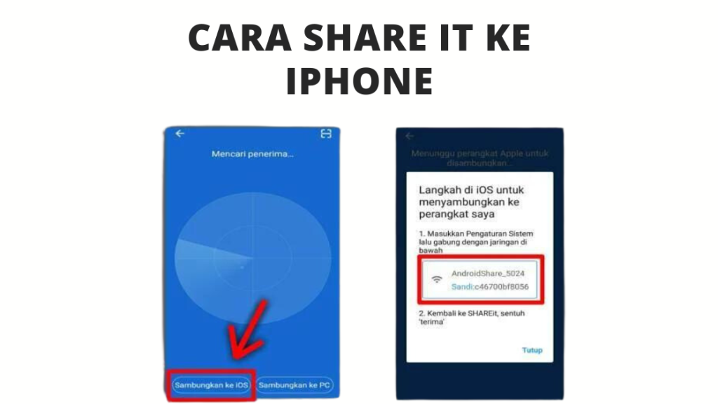 Cara Share It ke iPhone