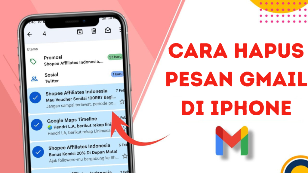 Cara Hapus Pesan Gmail di iPhone