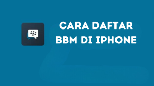 Cara Daftar BBM di iPhone