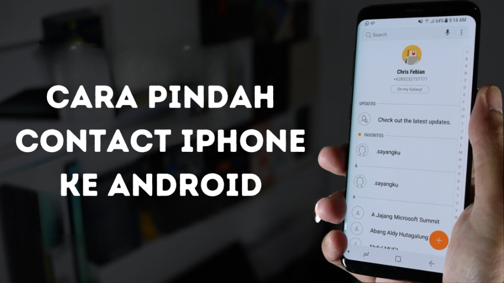 Cara Pindah Contact iPhone ke Android