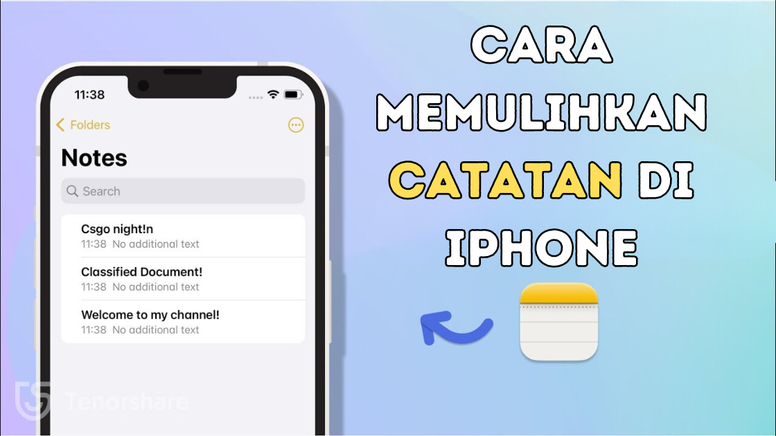 Cara Memulihkan Catatan di iPhone