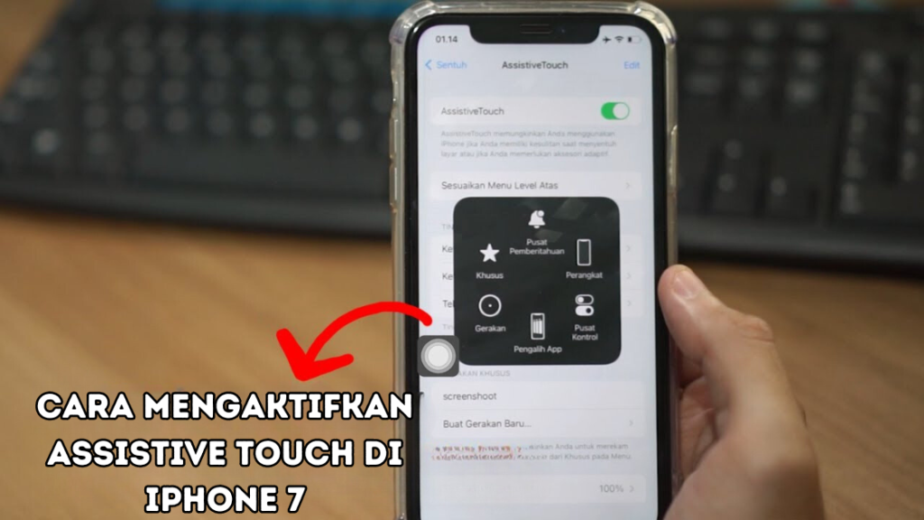 Mengaktifkan Assistive Touch di iPhone Tujuh