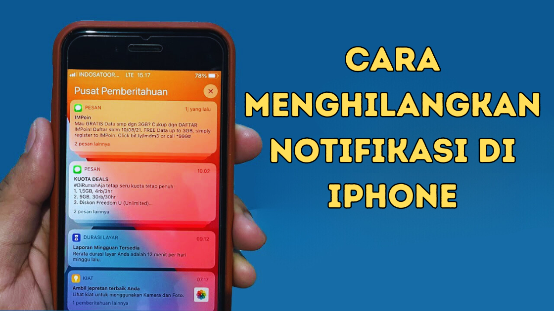 Cara Menghilangkan Notifikasi di iPhone