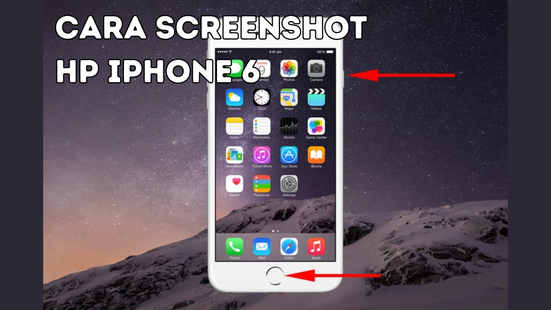 Cara Screenshot HP iPhone Enam