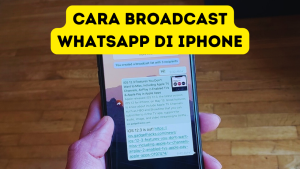 Cara Broadcast WhatsApp di iPhone