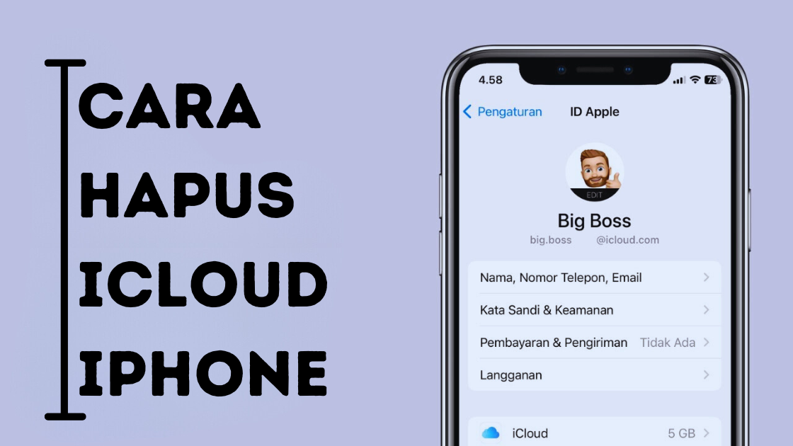 Cara Hapus iCloud iPhone