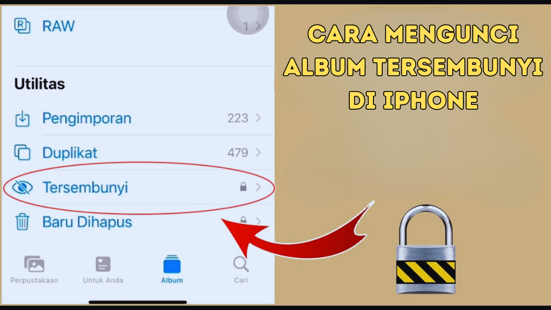 Cara Mengunci Album Tersembunyi di iPhone