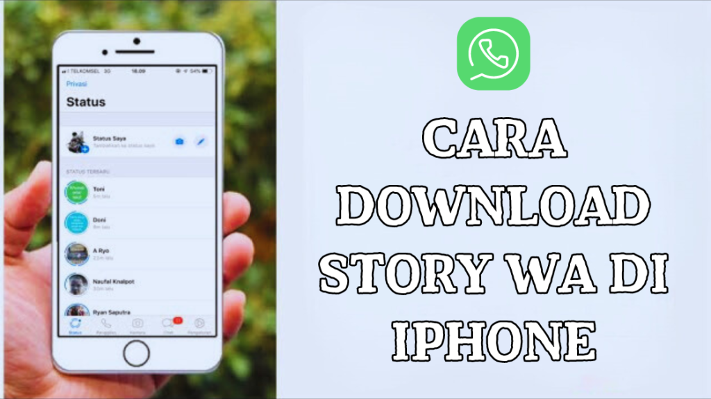 Cara Download Story WA di iPhone