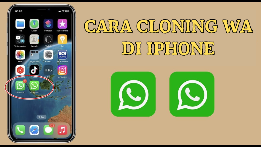 Cara Cloning WA di iPhone